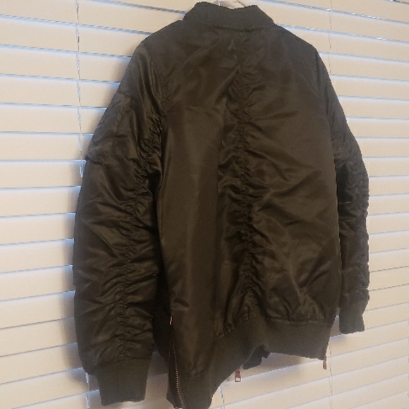 Madden Olive Green Bomber Jacket Size XL - Picture 6 of 12